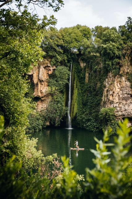 Paddle à la cascade des Baumes, Saint-Rome-de-Tarn-© French Wanderers - Aveyron Attractivité Tourisme