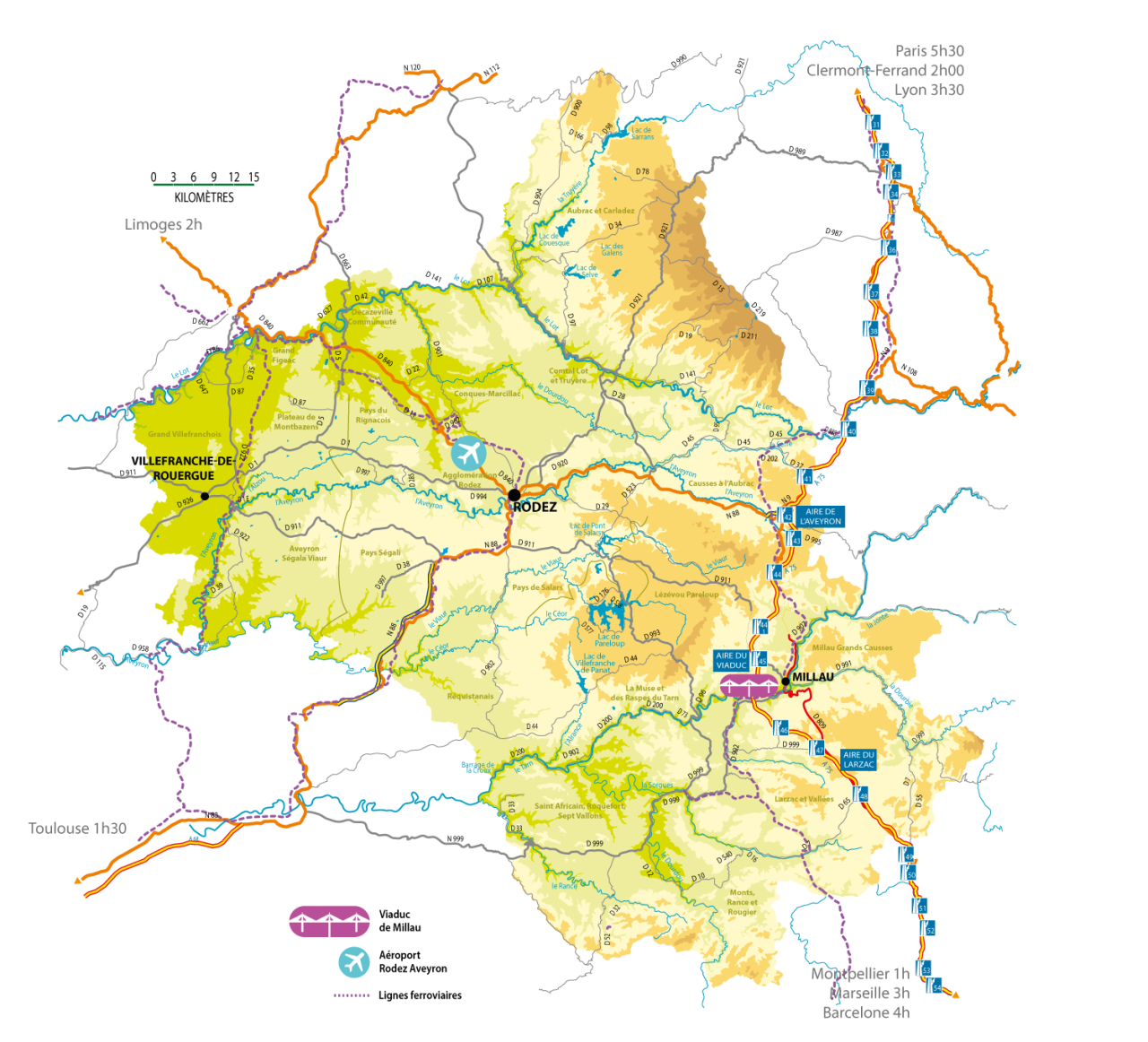 CARTE Aveyron Accès